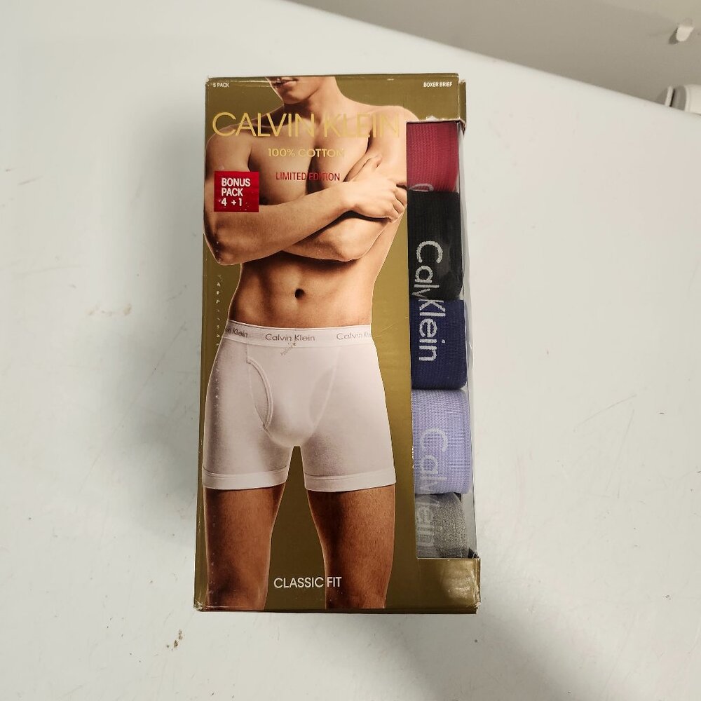 Calvin Klein Classic Fit Limited Edition Men's Boxer Briefs - Pack of 5
